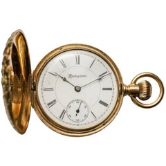 Hampden Multi-Color Gold Large Antique Pocket Watch