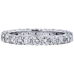 1.73 Carat Diamond Shared-Prong Eternity Band Ring 1.73 Carat Diamond Shared-Prong Eternity Band Ring