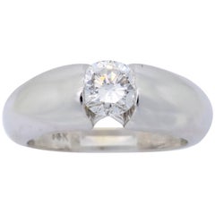 Tension Set Round Brilliant Cut Diamond Ring