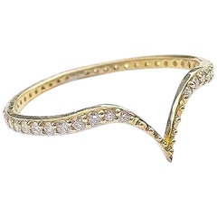 18K Gold Fabri Stackable Diamond Ring
