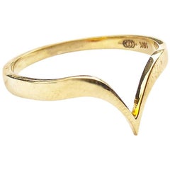 18 Karat Gold Fabri Stapelbarer Ring