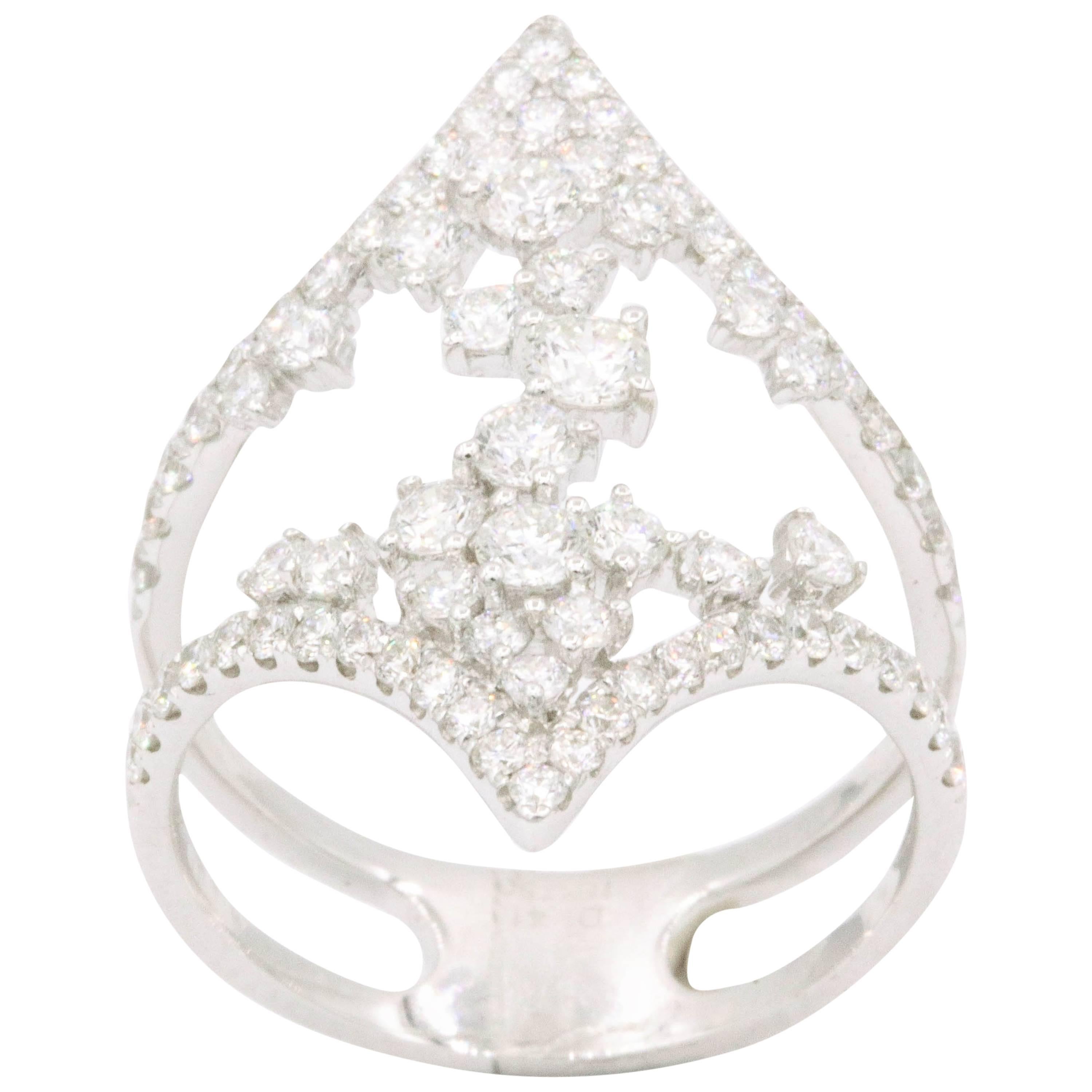 Fashion Diamond Ring 1.53 Carat For Sale