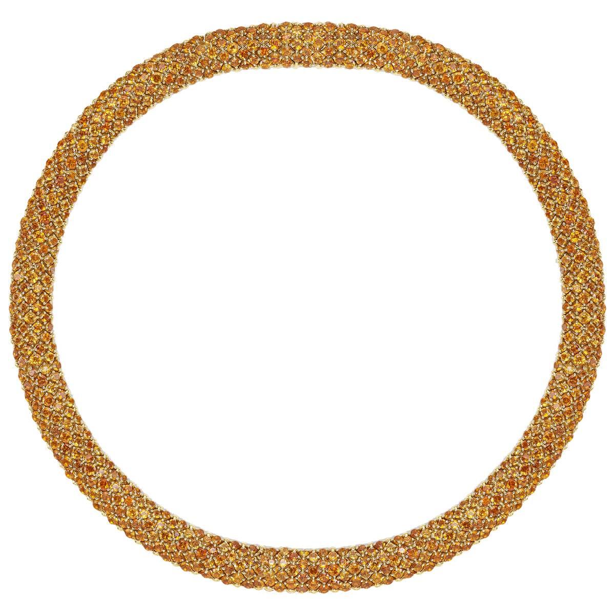 Flirt Collection 18 Karat Yellow Gold Necklace in Citrin