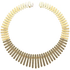 Necklace Collection "Moonlight" 18 Karat Yellow Gold and Diamonds