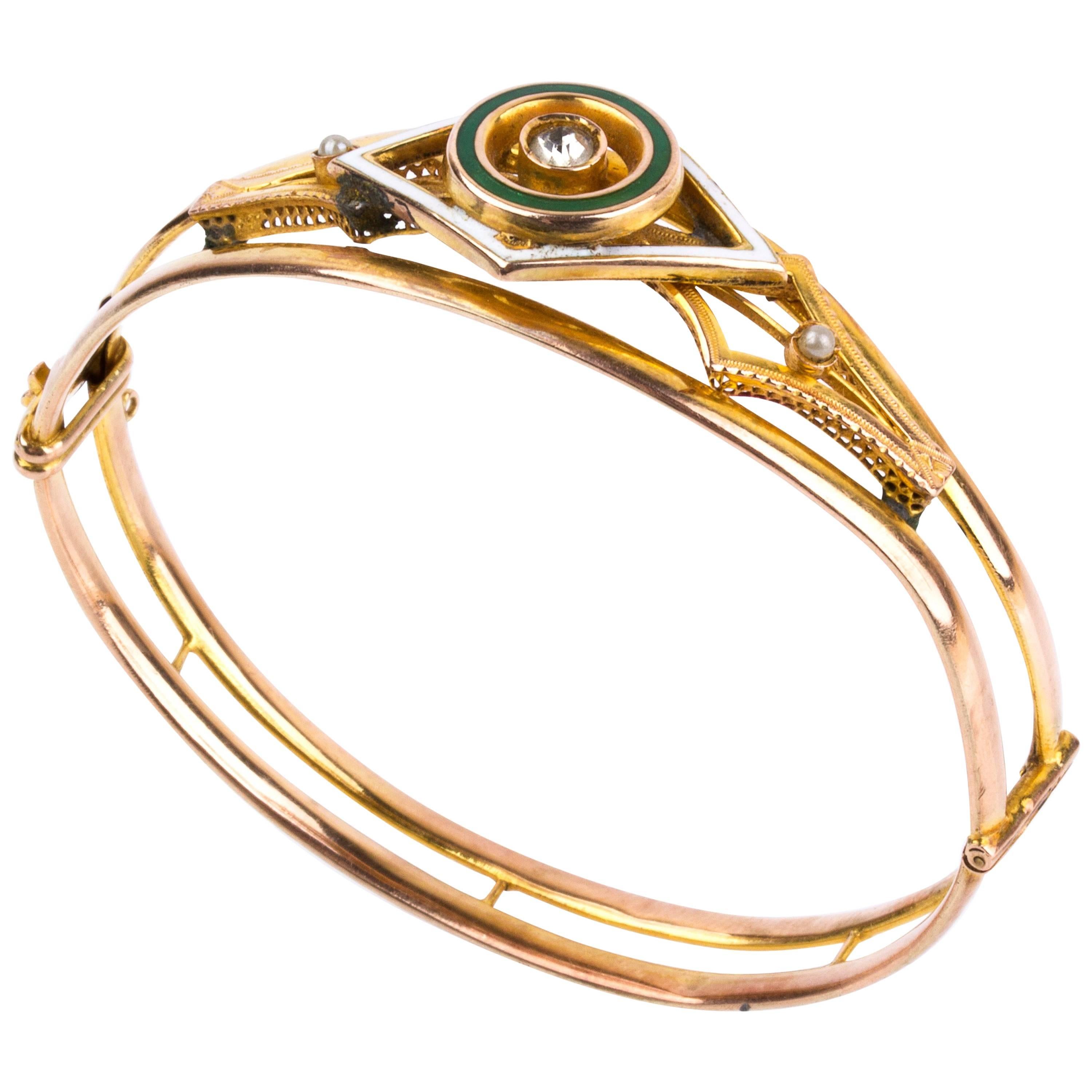 Gold Bracelet, Italy, 20th Century For Sale