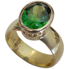 Michael Kneebone Green Tourmaline Leah Ring