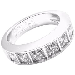 Cartier Diamond White Gold Band Ring