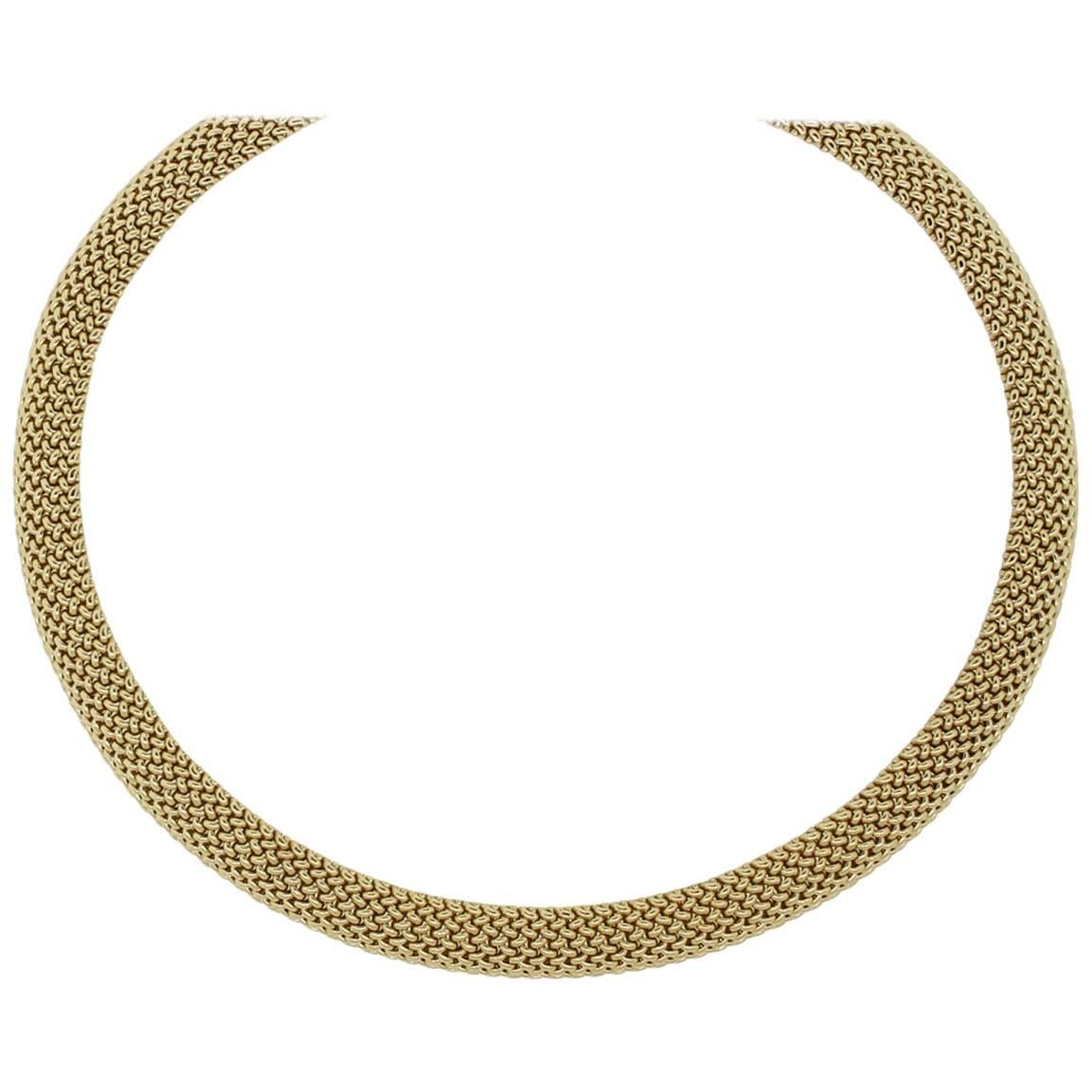 18" Gold Mesh Necklace