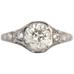 1.05 Carat Diamond Platinum Engagement Ring