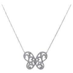 Diamond Butterfly Chain Necklace