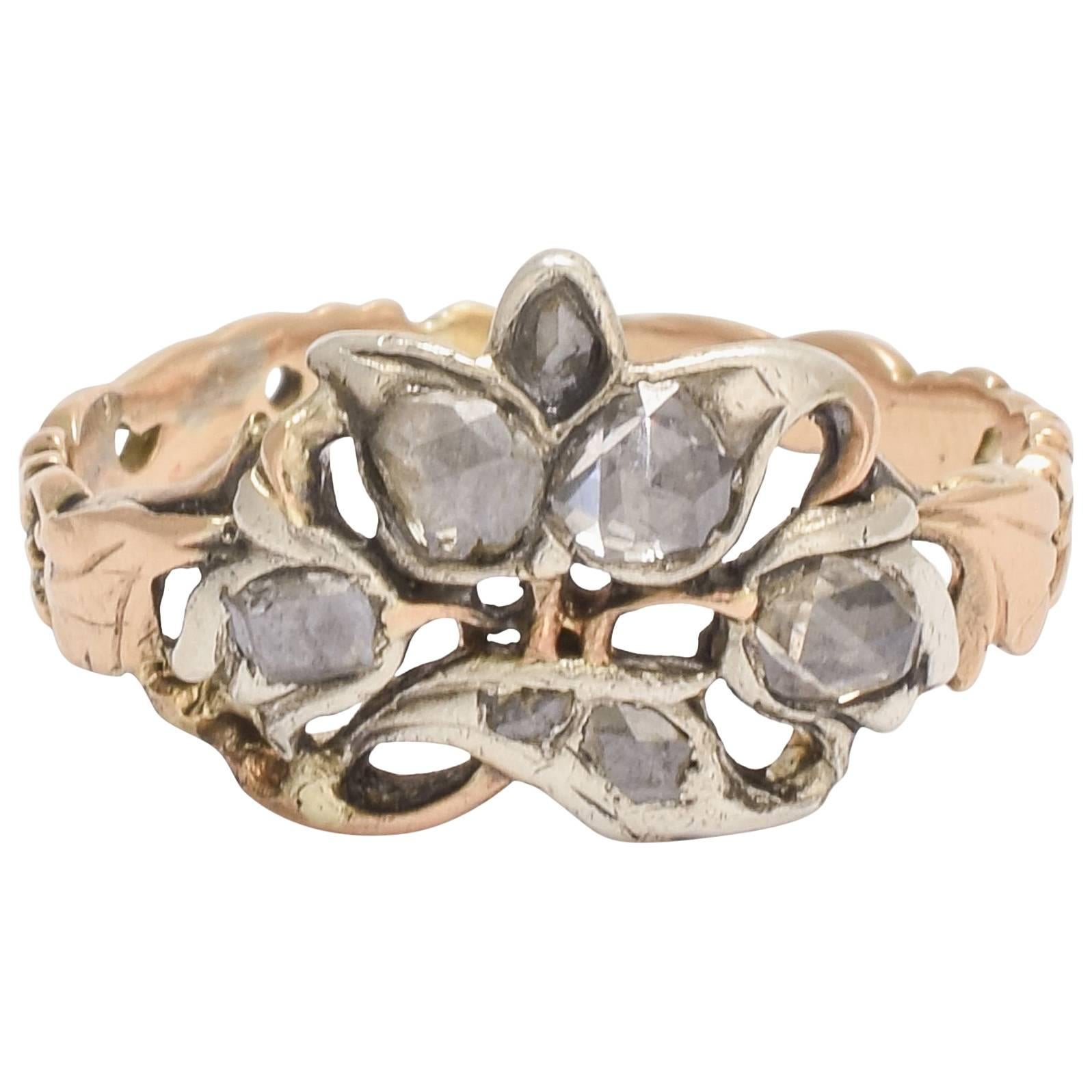 18th Century Diamond Giardinetti Ring For Sale