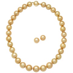 Golden South Sea Pearl Set