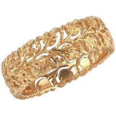 Buccellati Leaves and Branches Shaped Yellow Gold Band Ring