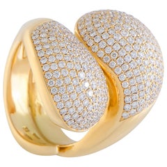 Cartier Le Yin et Le Yang Diamond Pave Yellow Gold Ring