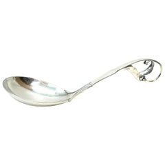 Georg Jensen Wendel A\S Sterling Gravy Ladle #141 Unique Design Collection