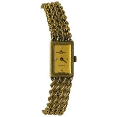 Retro Ladies 14 Karat Gold and Diamond Baume & Mercier Watch