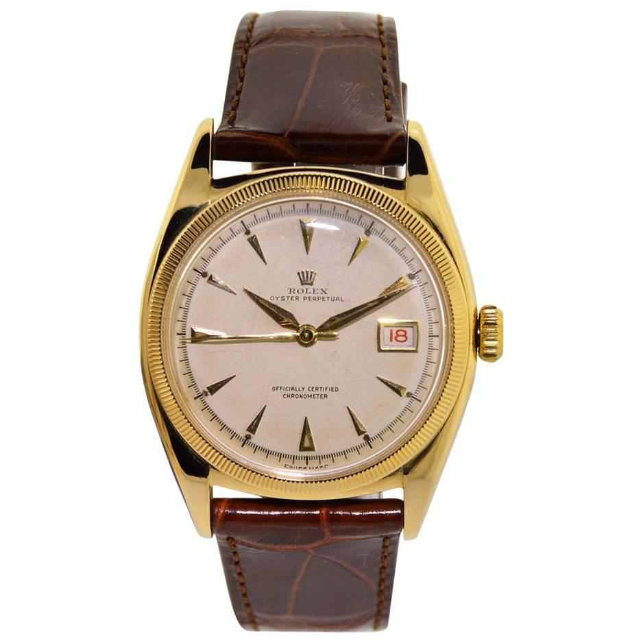 Rolex Gold Ovettone Original Dial Perpetual Watch, From 1949 Anyone Turning 68?