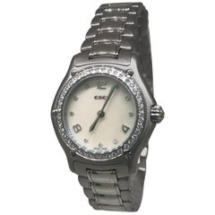 Ebel 1911 Stainless Steel Diamond Bezel and Dial Mother-of-Pearl Ladies Watch