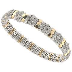 Lolly-Armband aus 18 Karat Roségold und weißen Diamanten