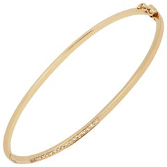 White Diamond Bracelet in 18 Karat Gold by Allison Bryan