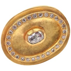 Yossi Harari Rose Cut Diamond Yellow Gold Ring