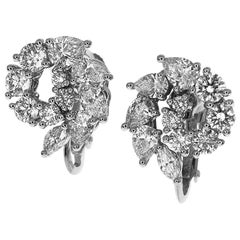 Harry Winston Open Cluster by Harry Winston Small Diamond 1.96 Carat Earrings