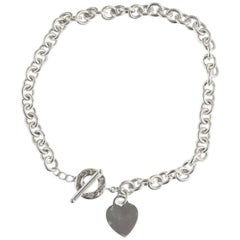 Tiffany & Co. Sterling Silver Heart Tag Toggle Necklace