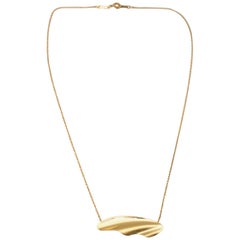 Tiffany & Co. Elsa Peretti 18 Karat Yellow Gold Pendant Necklace
