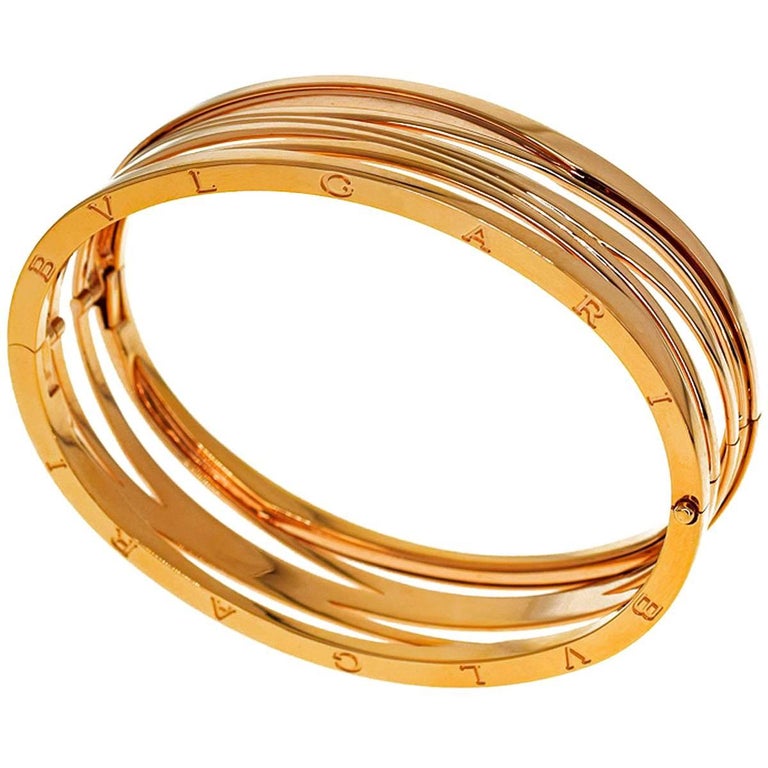 Bvlgari B Zero1 Design Legend Bracelet L Ref Br858070 18 Karat Pink Bvlgari B Zero1 Design Legend Bracelet L Ref Br858070 18 Karat Pink Gold For
