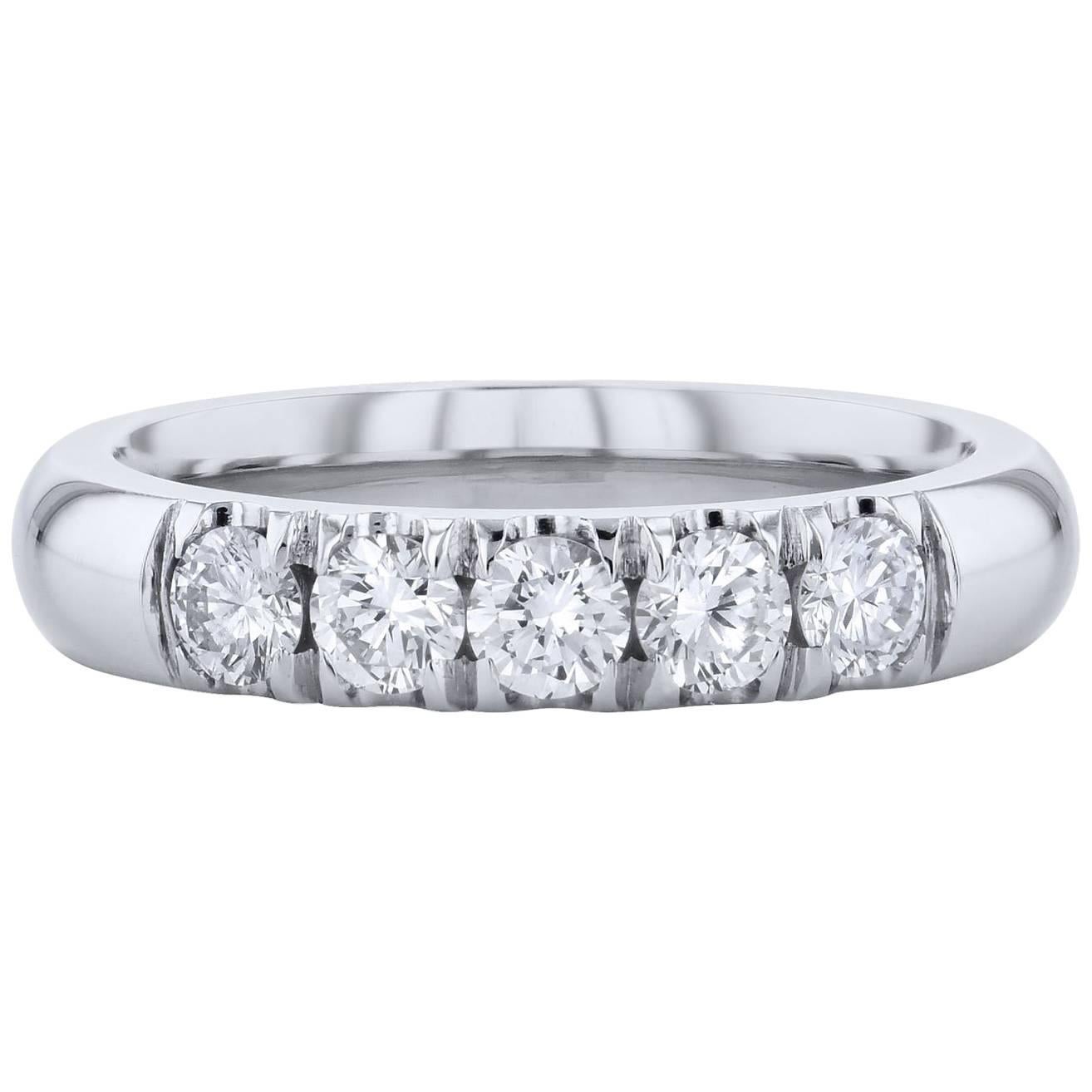 H & H 0.64 Carat Diamond Band Ring