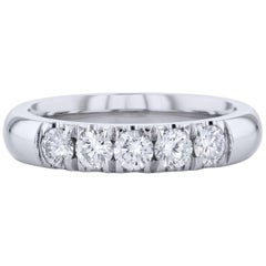 H & H 0.64 Carat Diamond Band Ring