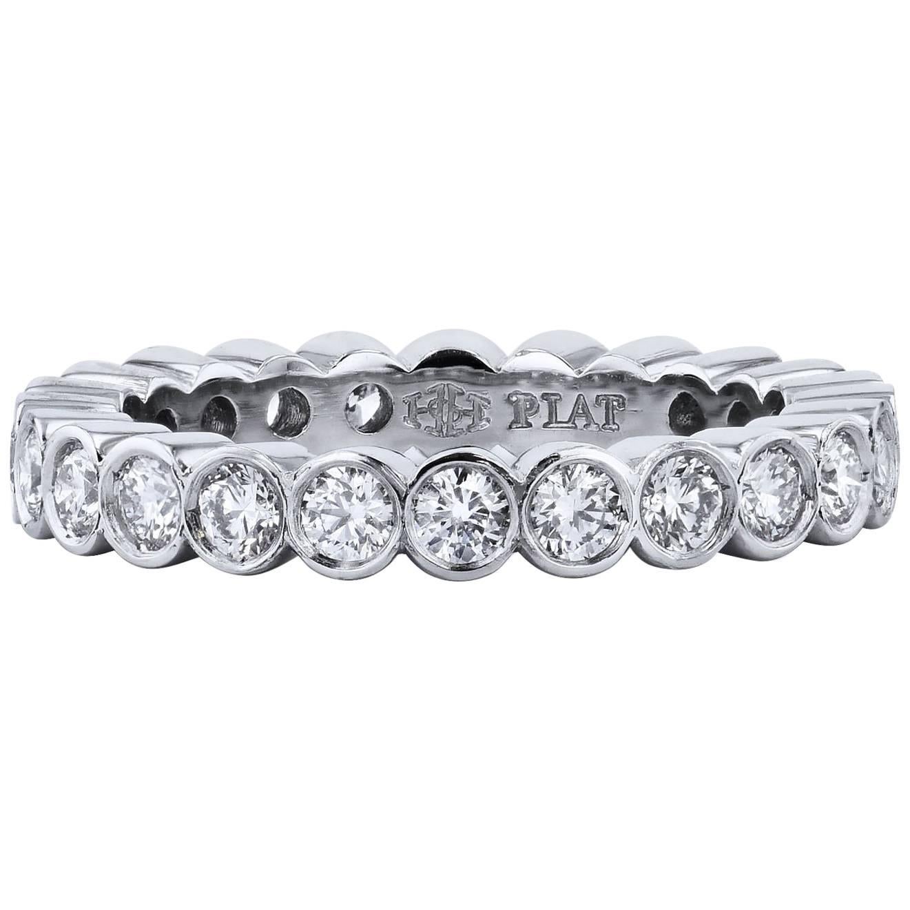 H & H 1.11 Carat Diamond Band Ring