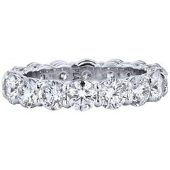 4.27 Carat Diamond Shared-Prong Eternity Band Ring