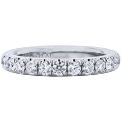 H & H 0.80 Carat Diamond Band Ring