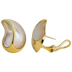 Angela Cummings Mother-of-Pearl and Gold Earrings