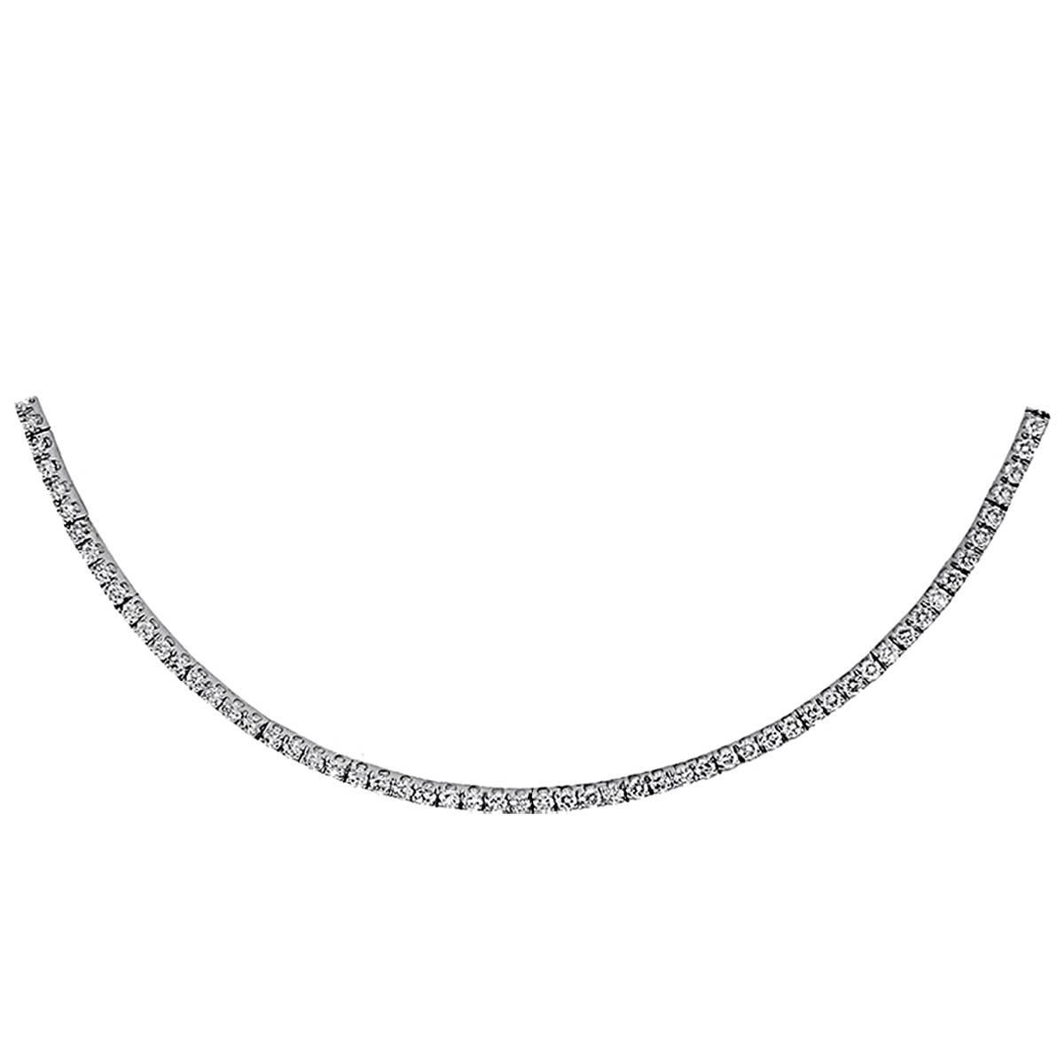 4.40 Carat Diamond Tennis Necklace