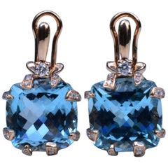 Chimento Topaz and Diamond Earrings