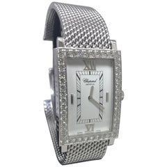 Chopard Les Classique White Gold and Diamond Bezel Bangle Bracelet Ladies Watch