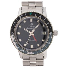 Zodiac Stainless Steel Aerospace GMT Automatic wristwatch, circa 1960s