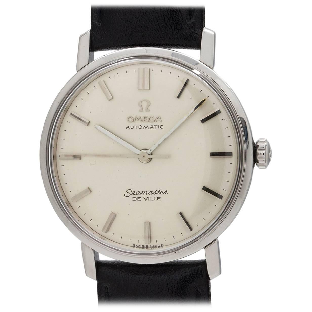 Omega stainless steel Seamaster Deville self winding wristwatch, 1963