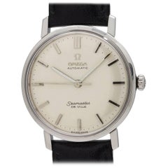 Vintage Omega stainless steel Seamaster Deville self winding wristwatch, 1963