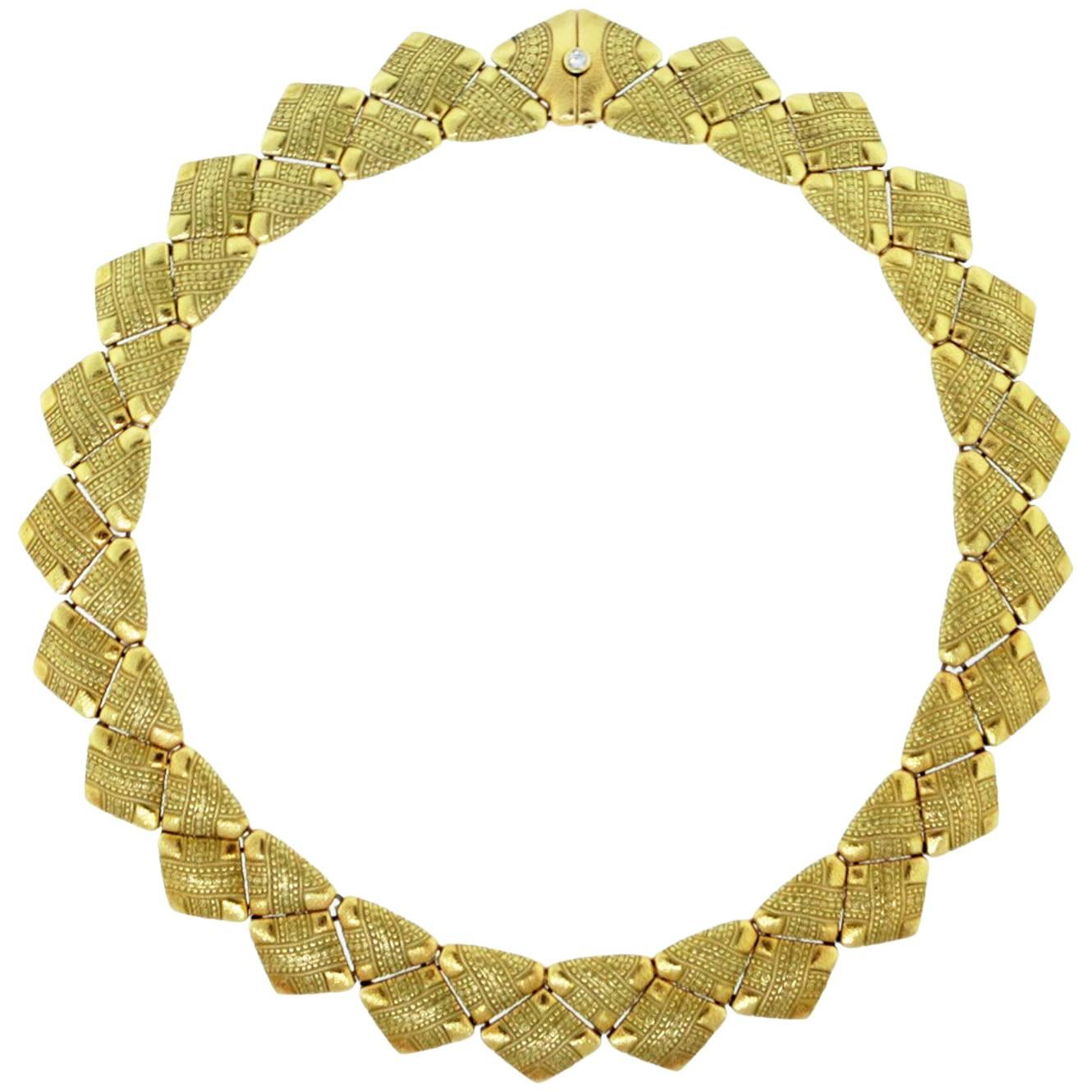 Alex Sepkus Necklace with Diamond Catch For Sale