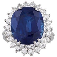 Tiffany & Co. Ceylon Sapphire Ring, 10.93 Carat