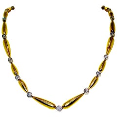 18 Karat and Platinum Diamond Necklace