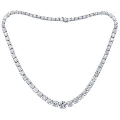 Collier tennis en diamants certifiés GIA de 49,00 carats