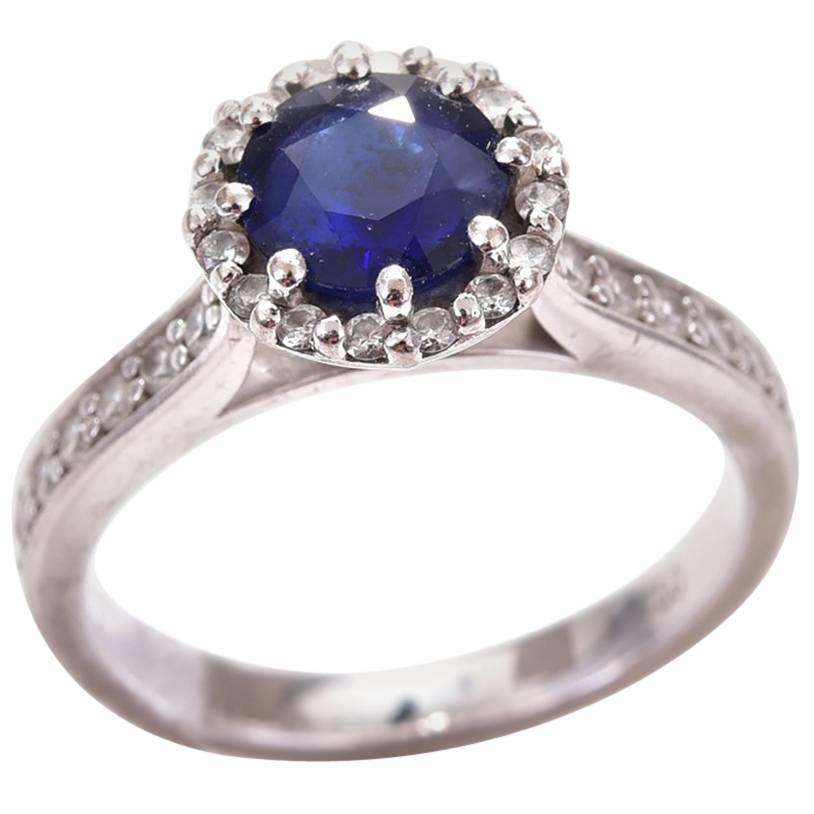 Sapphire 1.08 Carat Diamond Engagement Ring Valuation
