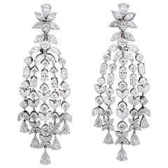 Diamond Chandelier Dangle Earrings