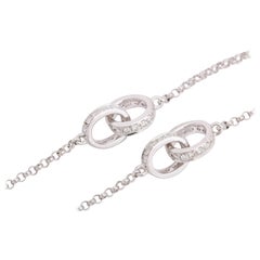Diamond Infinity Link Diamond by Yard Chain Necklace