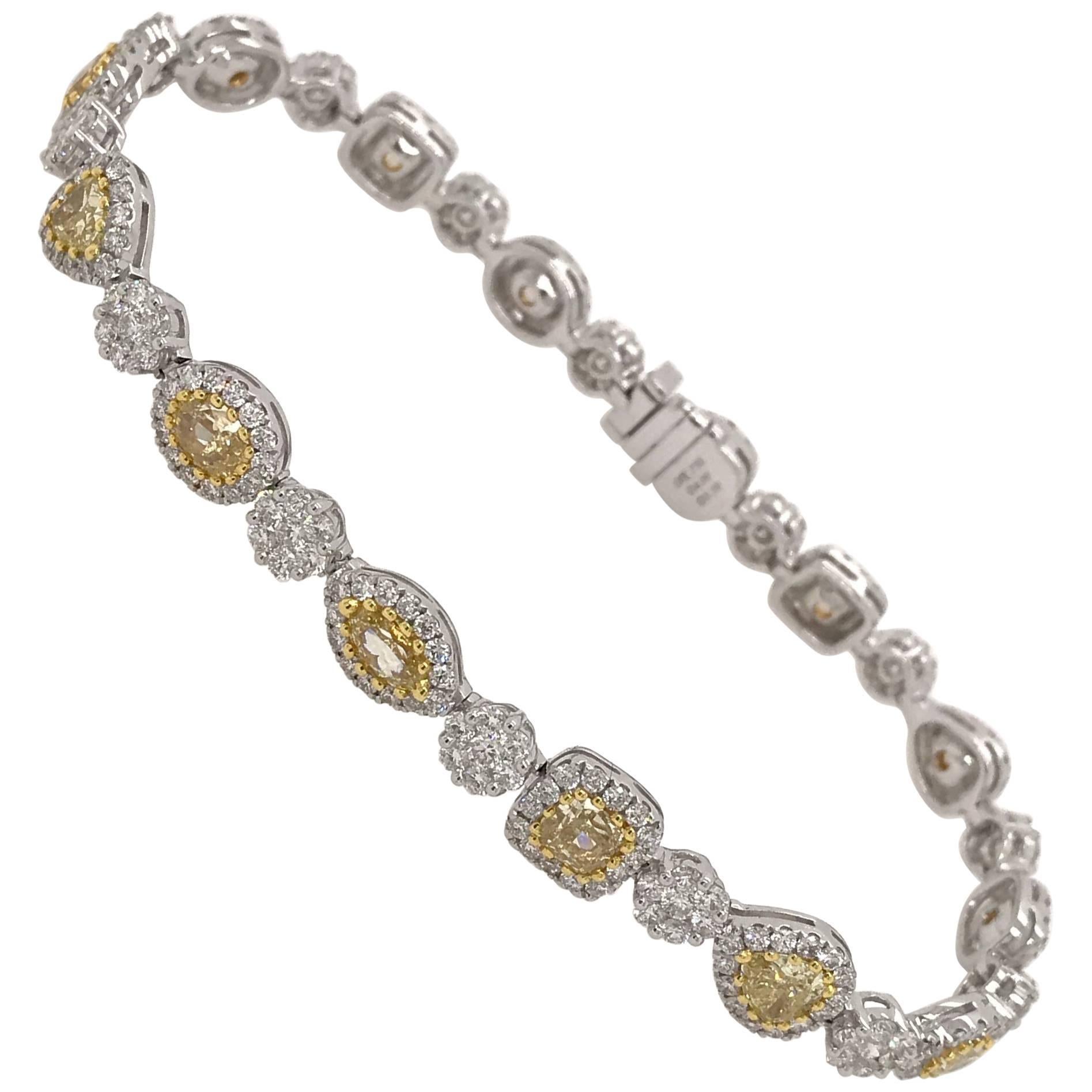 Yellow Diamond Bracelet by Matthew Ely