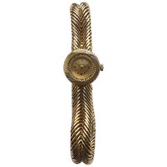 Van Cleef & Arpels Ladies Yellow Gold Vintage Manual Wind Wristwatch